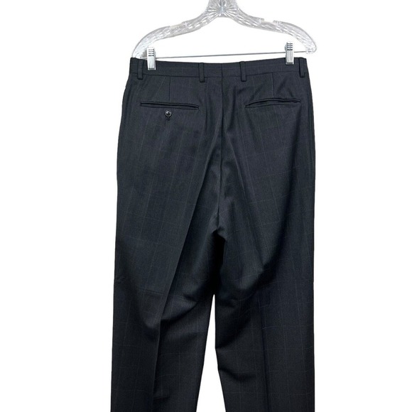 Albert Nipon Lord & Taylor 2 Pcs Suit 3 Button Gray Window Pane Men‎ Size 40L - Picture 13 of 13